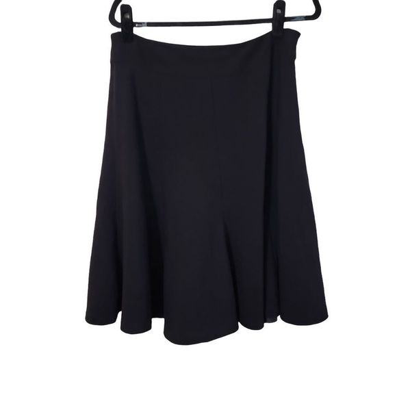 Rafaella Size 12 Black Flare Skirt Womens - Picture 1 of 4